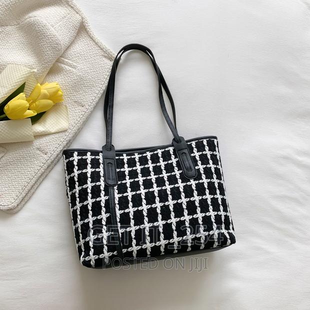 *Tweed Tote Bag Size: 40*11*25cm - thumbnail 3