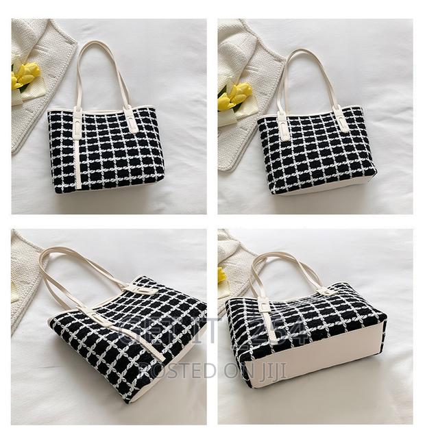 *Tweed Tote Bag Size: 40*11*25cm - thumbnail 5