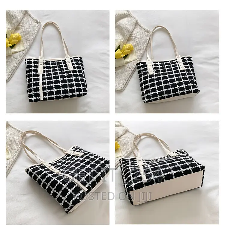 *Tweed Tote Bag Size: 40*11*25cm