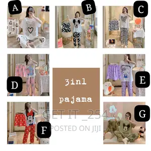 *Ladies' Cute Pajama Set*
*Consists Of* 
 Trouser
 Short