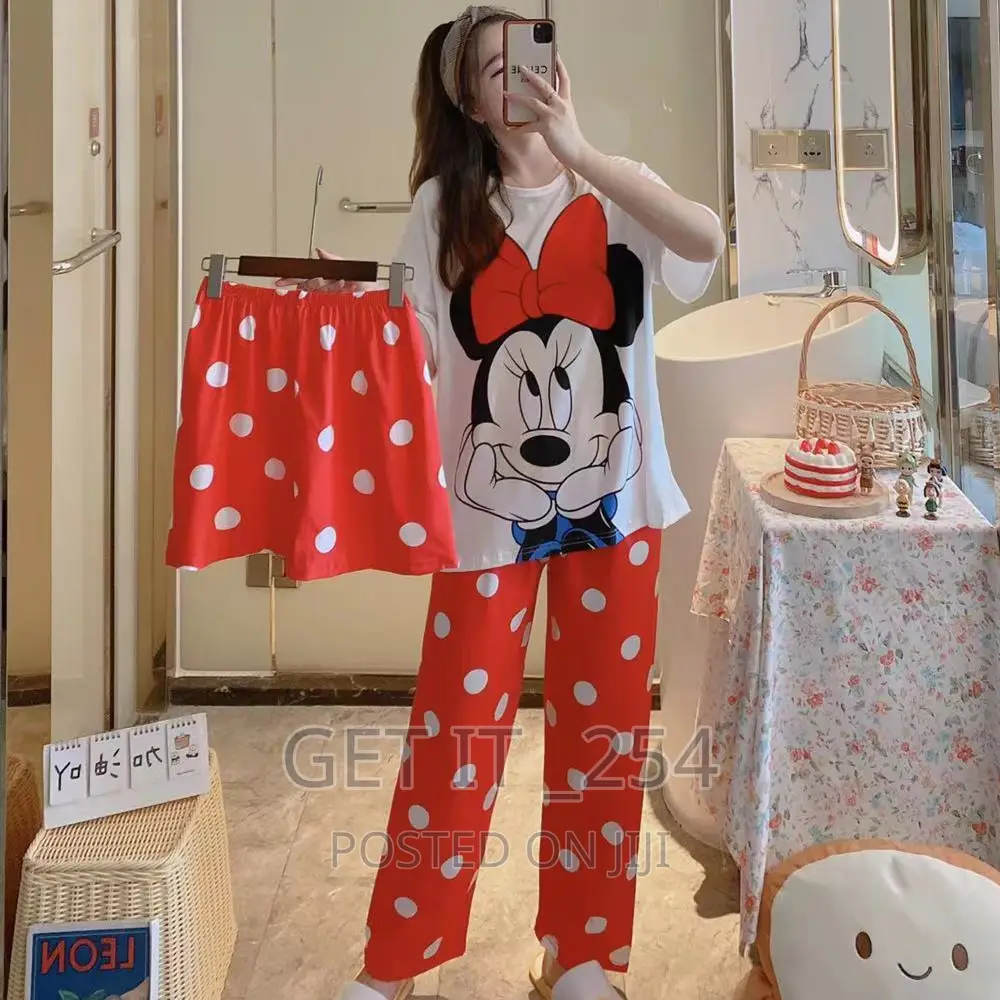 *Ladies' Cute Pajama Set*
*Consists Of* 
 Trouser
 Short
