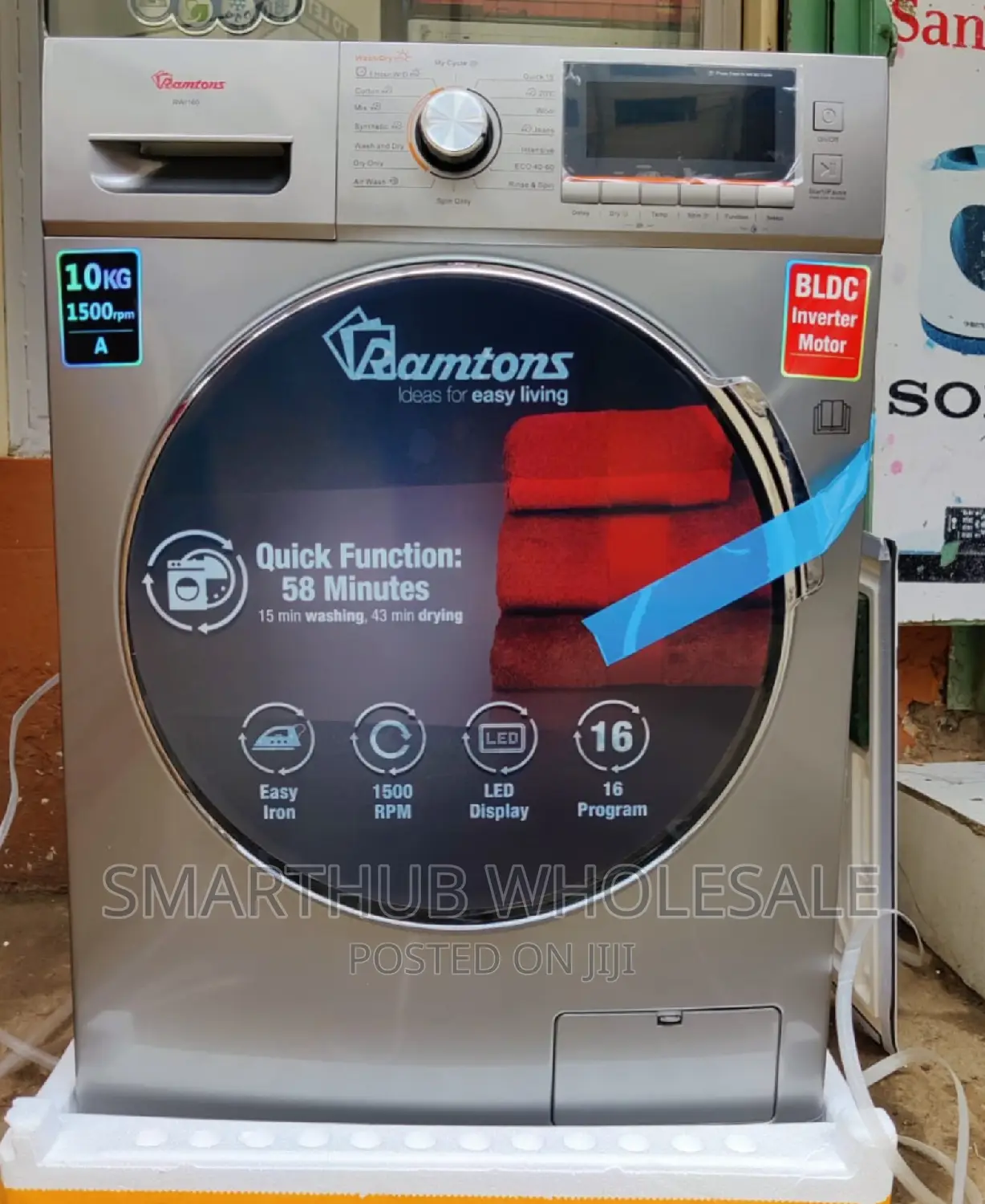 *Ramtons Washing Machine 10kg Washer+ 7kg Dryer