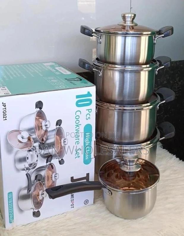 10 PCS Jp Cookware Set Cooking Pots/Sufuria