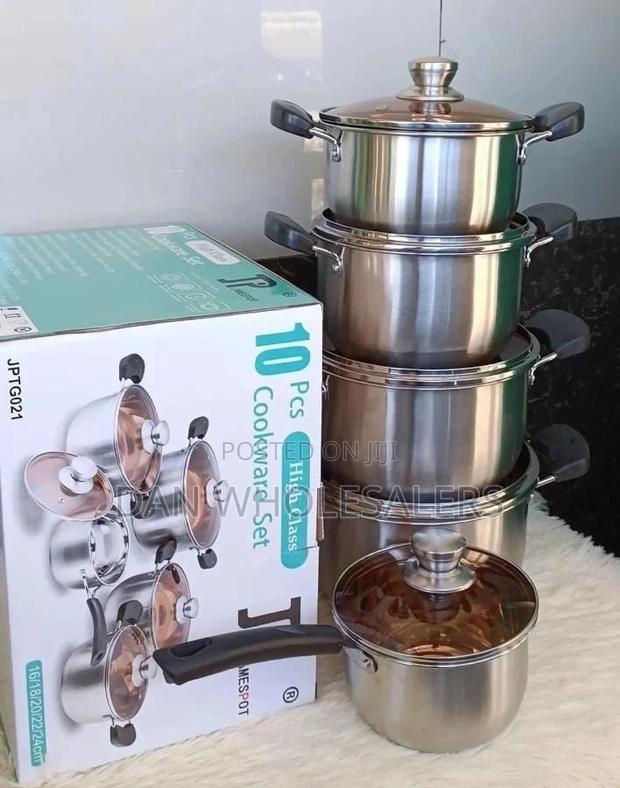 Cookware Set 10 PCS Cooking Pots/Sufuria