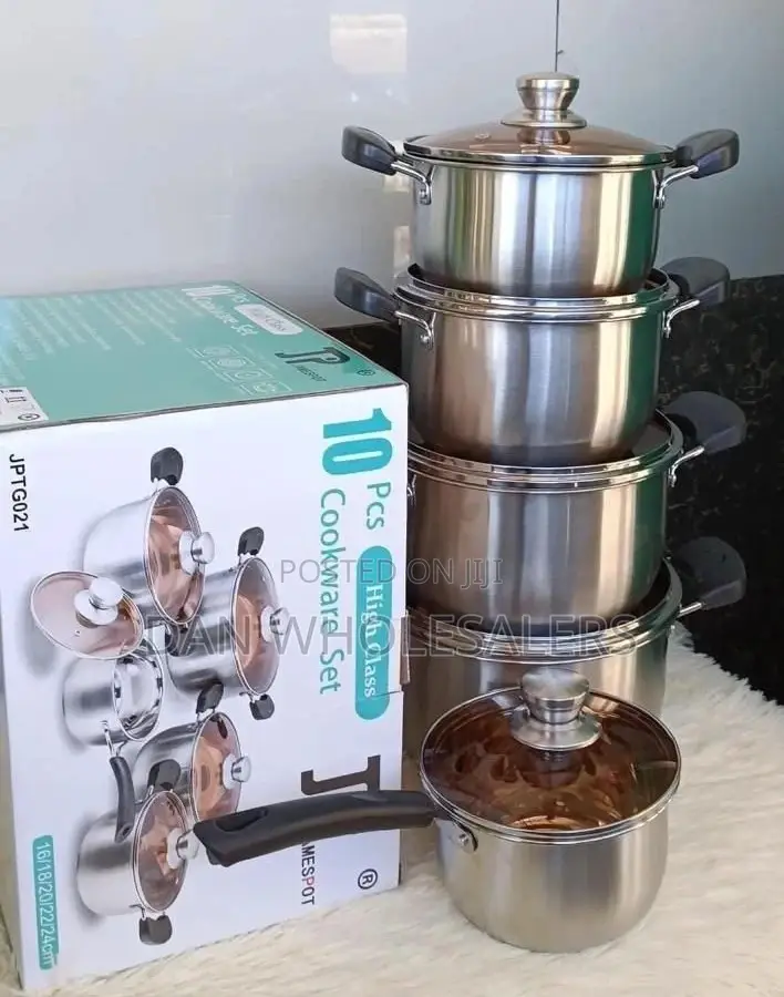 Cookware Set 10 PCS Cooking Pots/Sufuria