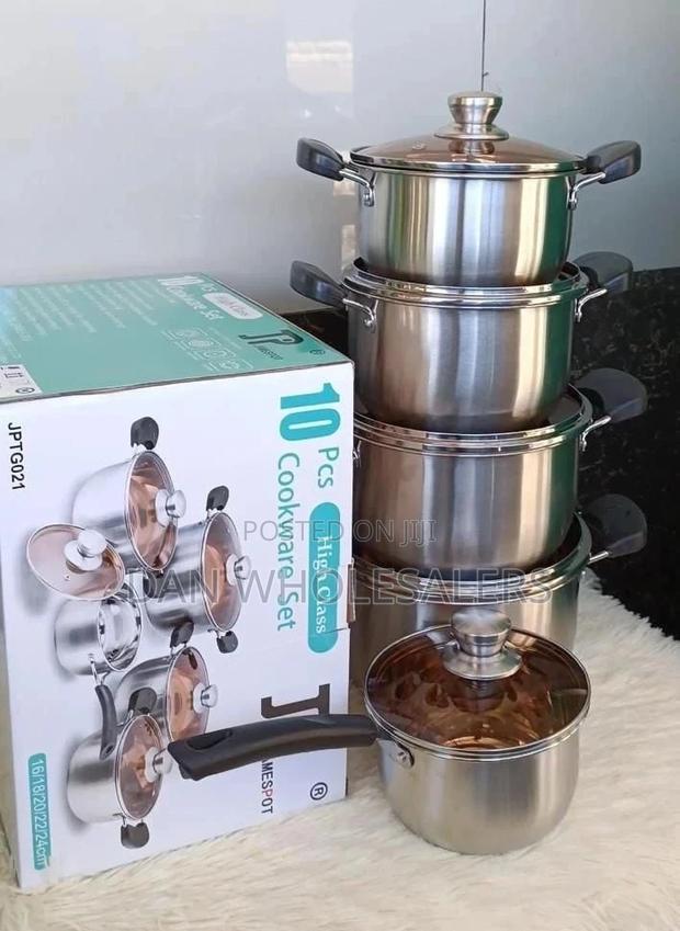 Cooking Sufuria 10 PCS Cookware Jamespot - main view