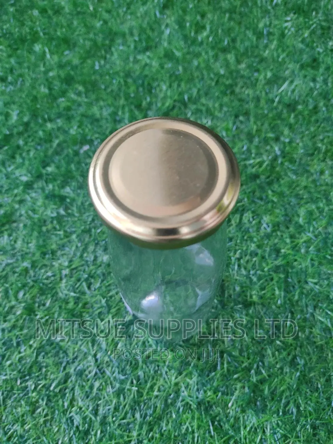 A Box of 50 Camel/Milk/Juice Glass Jars-495/500ml With Lids