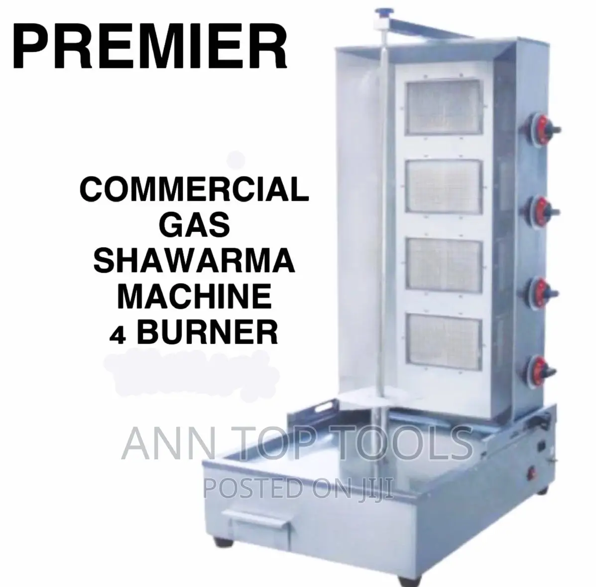 Premier Commercial Gas Shawarma Machine 4 Burner