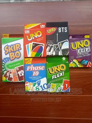 6 in 1 Uno Card Game Series