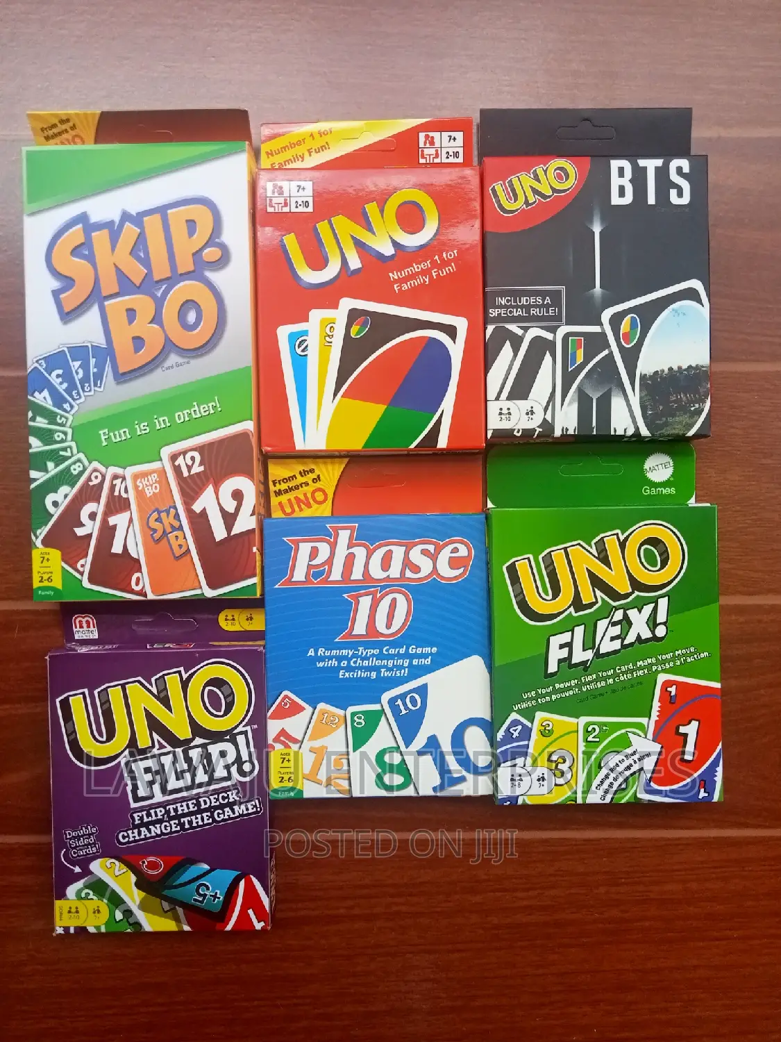 6 in 1 Uno Card Game Series