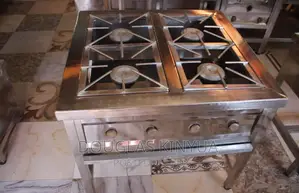 Gas Cooker Stainless Steel Four Burners Commercial::
