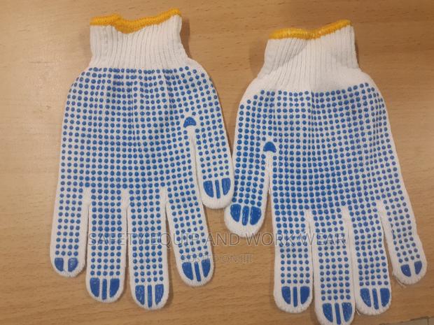 Purchase Cotton Dotted Gloves For Janitorial Services - main view