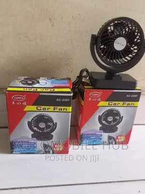 Car Single Fan Black