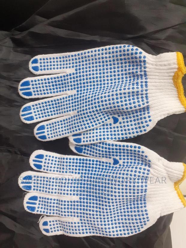 Durable Cotton Dotted Gloves For Hands Protection