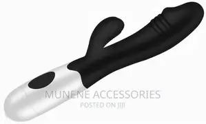 RECHARGABLE 10 Speed Silicone Rabbit Vibrator Black Vibrator