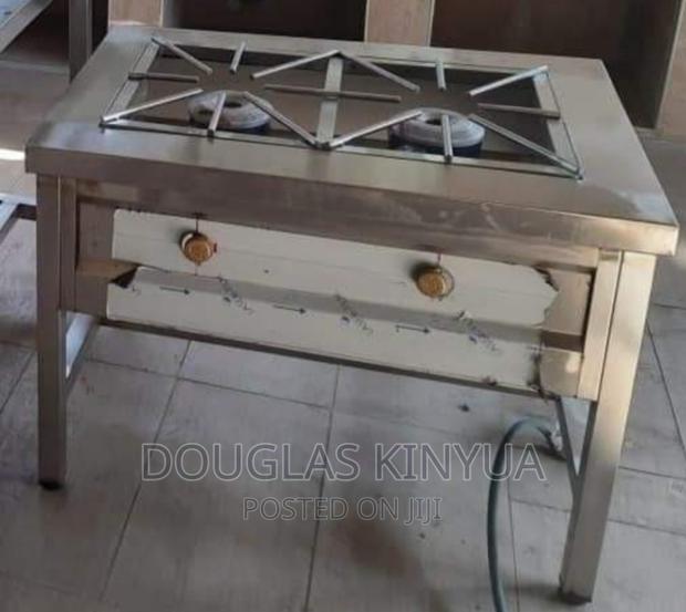 2burners Commercial High Pressure Gas Cooker(Ss).