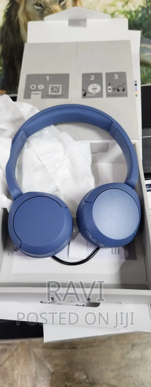 Sony CH 520 Blue Wireless Headphone Original