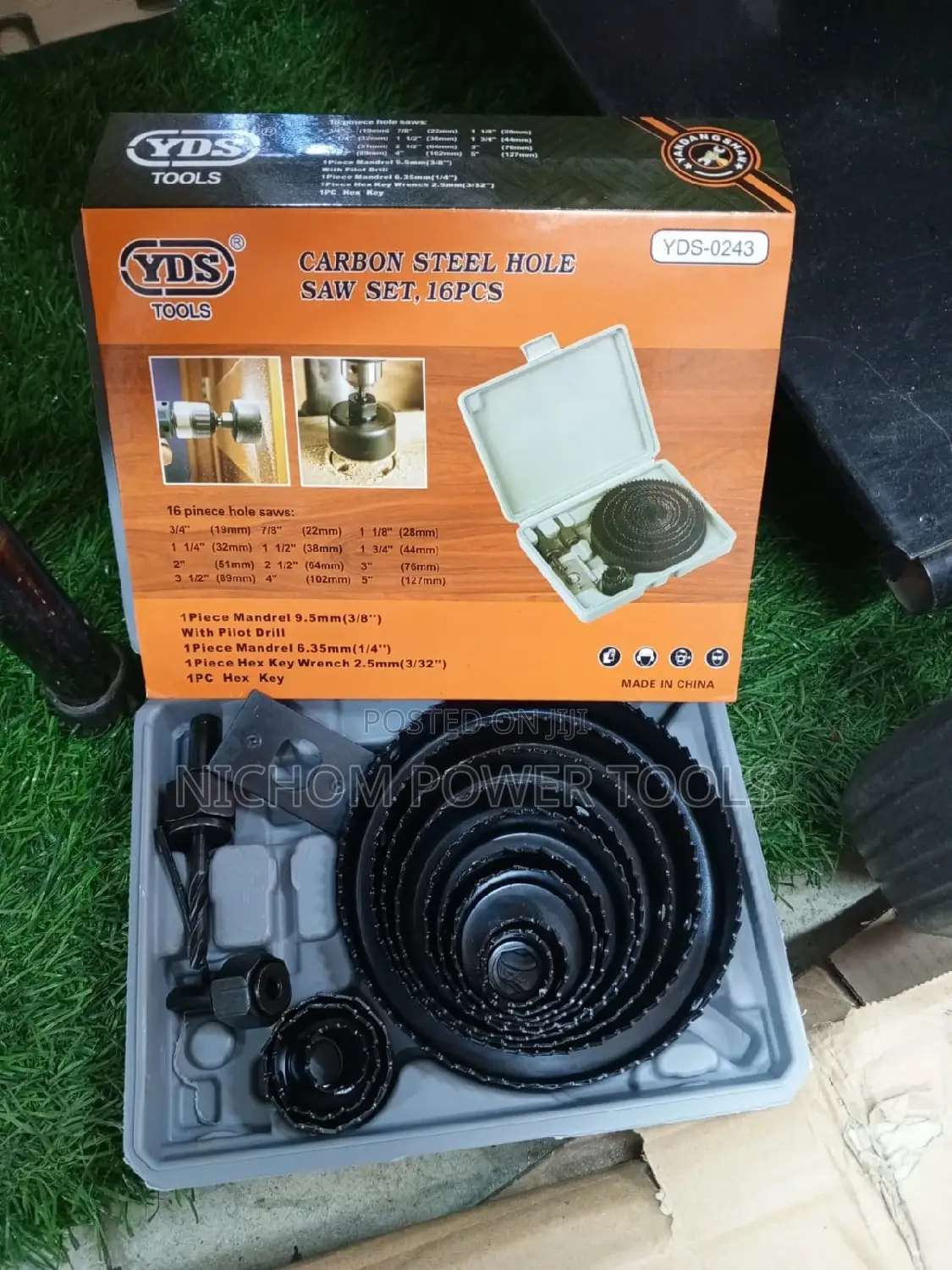 Yds Carbon Steel Hole Saw Set 16 PCS