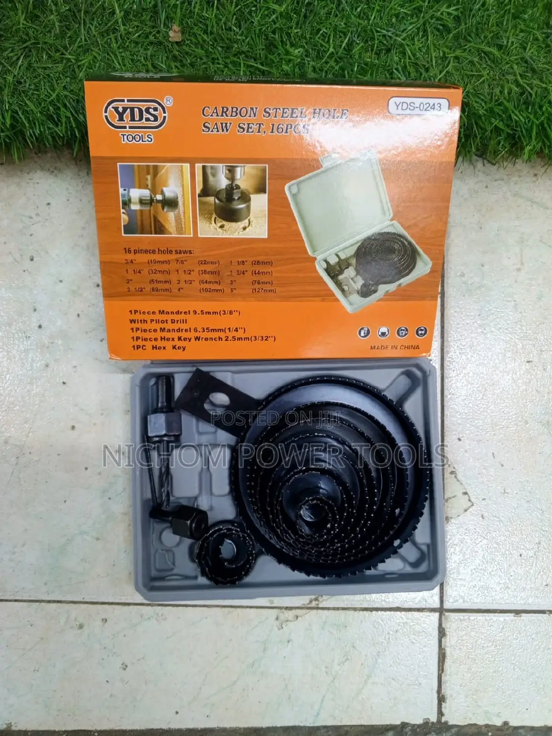 Yds Carbon Steel Hole Saw Set 16 PCS