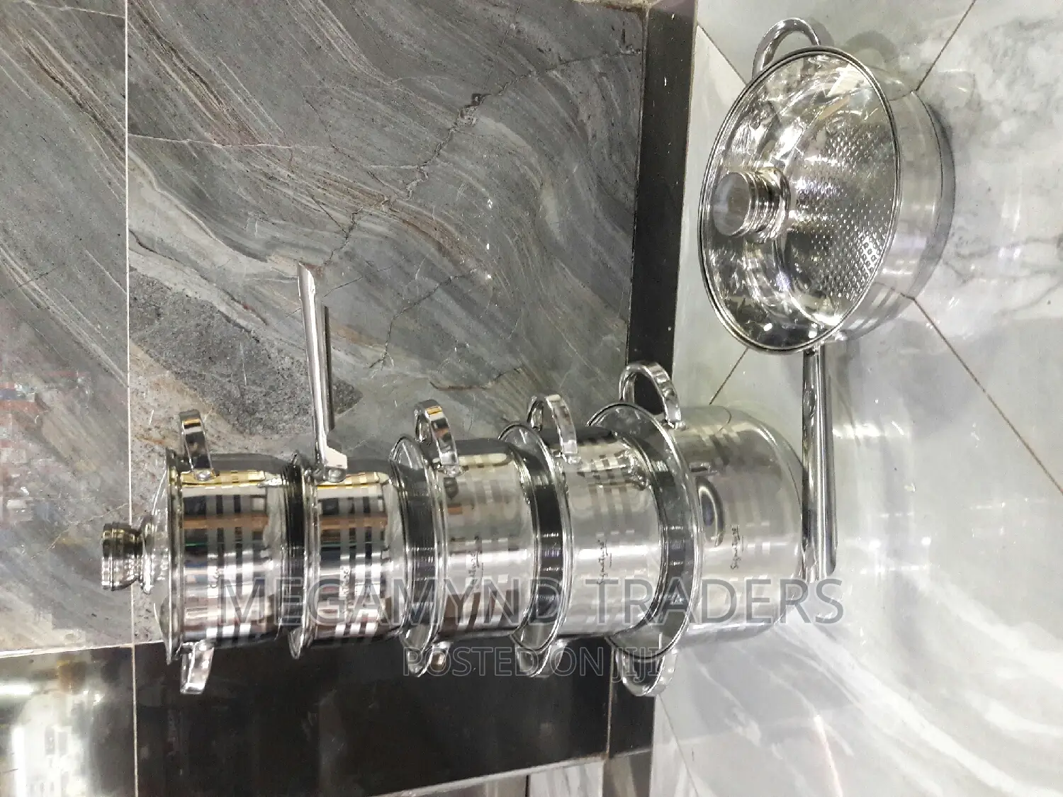 12pc Signature Stainless Steel Sufuria / Induction Stainless Sufuria