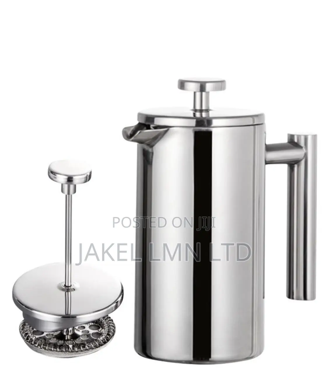 350ml Coffee Double Wall Stainless Steel Mirror French Press