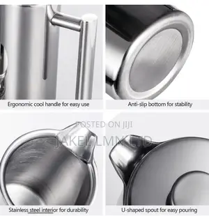 350ml Coffee Double Wall Stainless Steel Mirror French Press