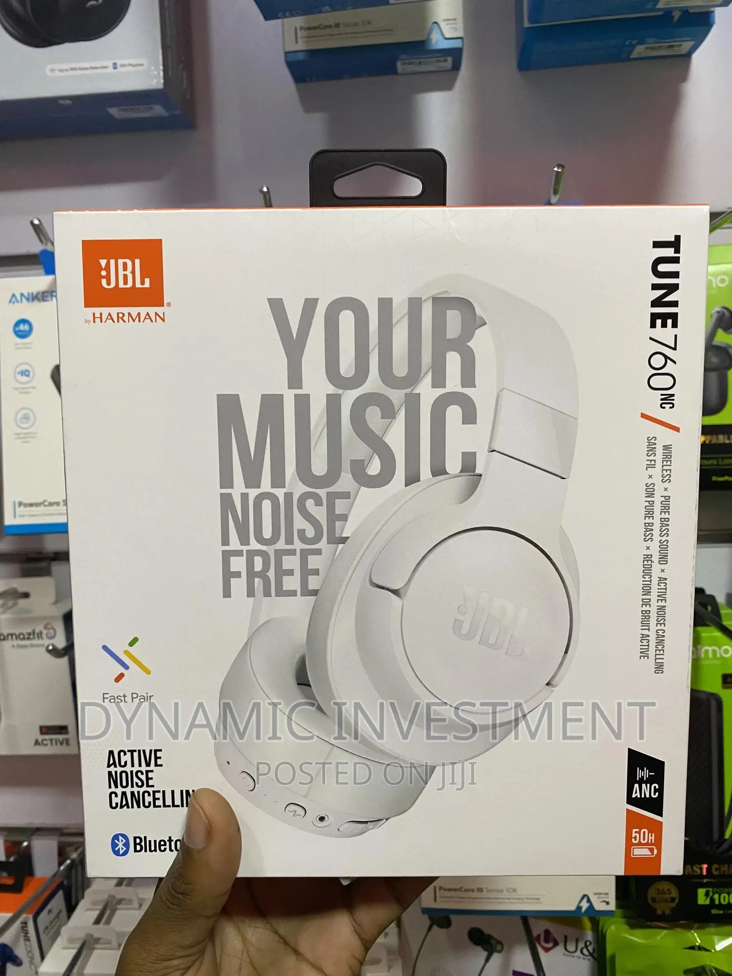 JBL Tune 760NC, Over Ear Active Bluetooth Headphones