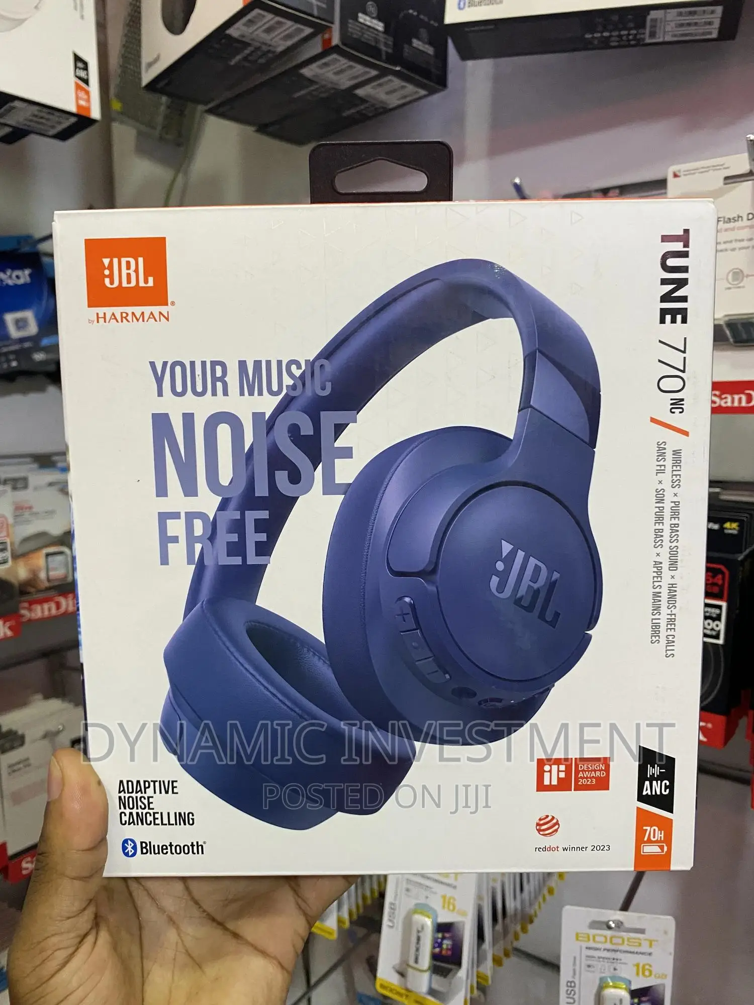 JBL Tune 770NC Wireless Over-Ear Headphones,