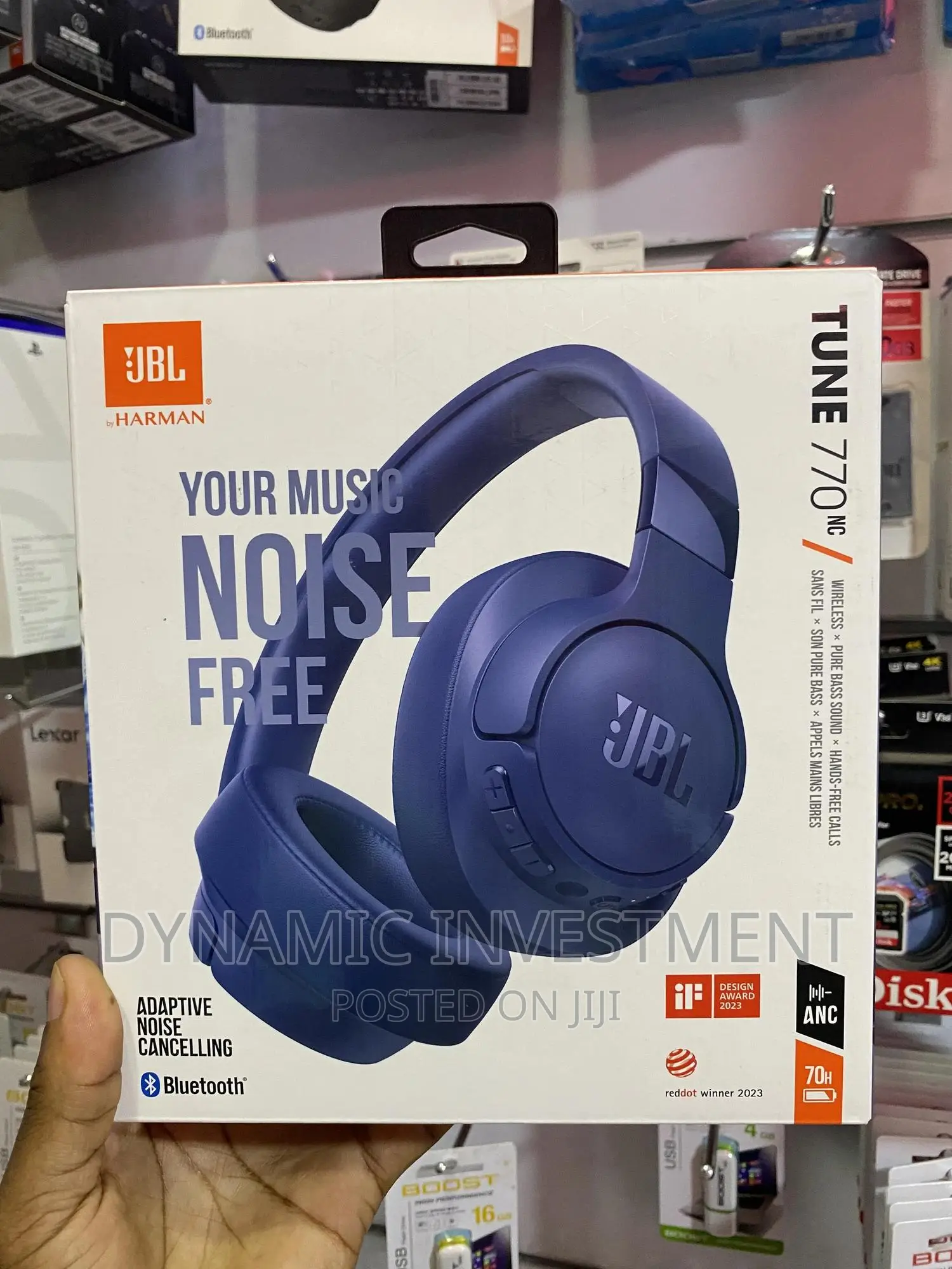 JBL Tune 770NC Wireless Over-Ear Headphones,