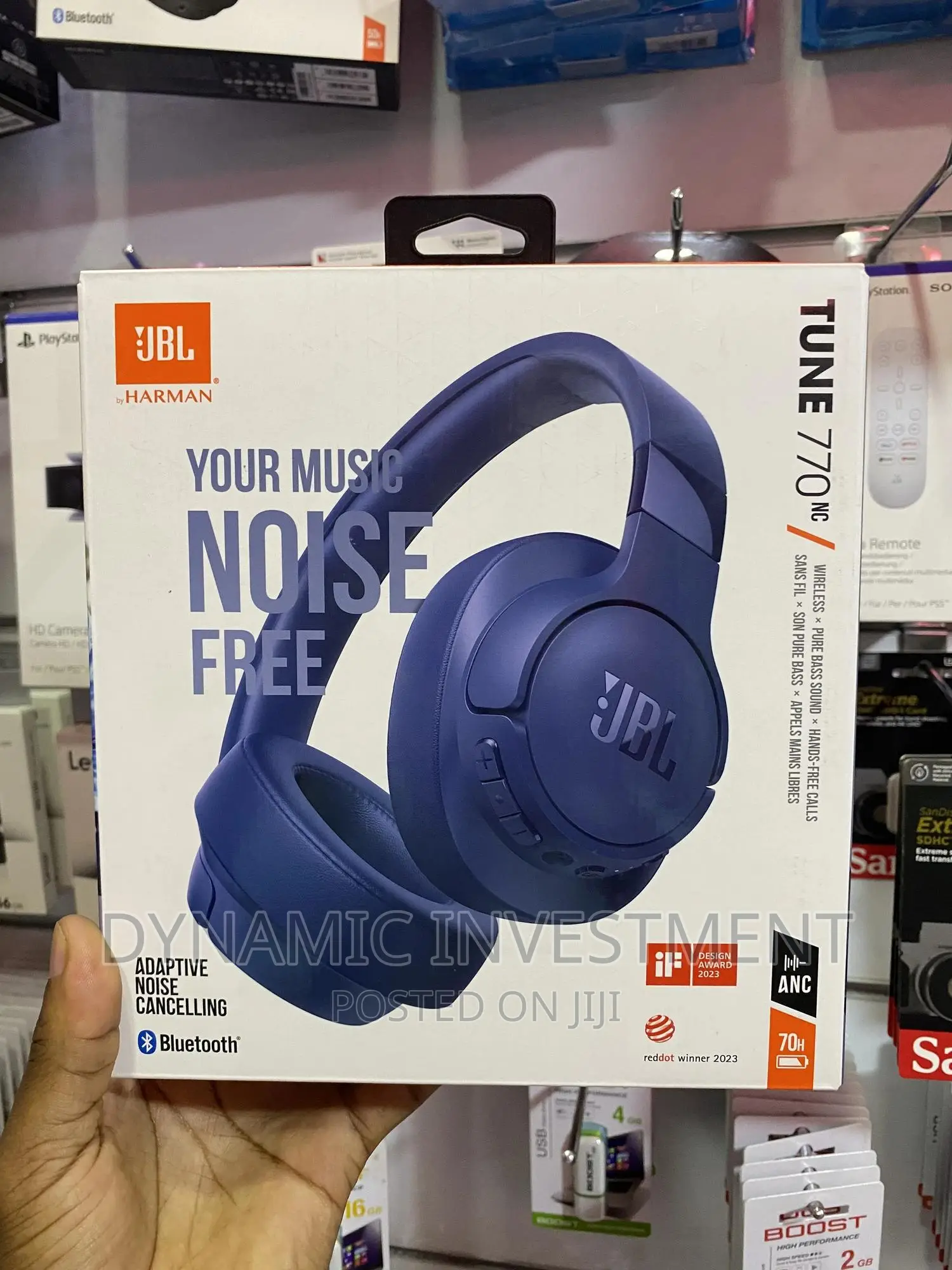 JBL Tune 770NC Wireless Over-Ear Headphones,