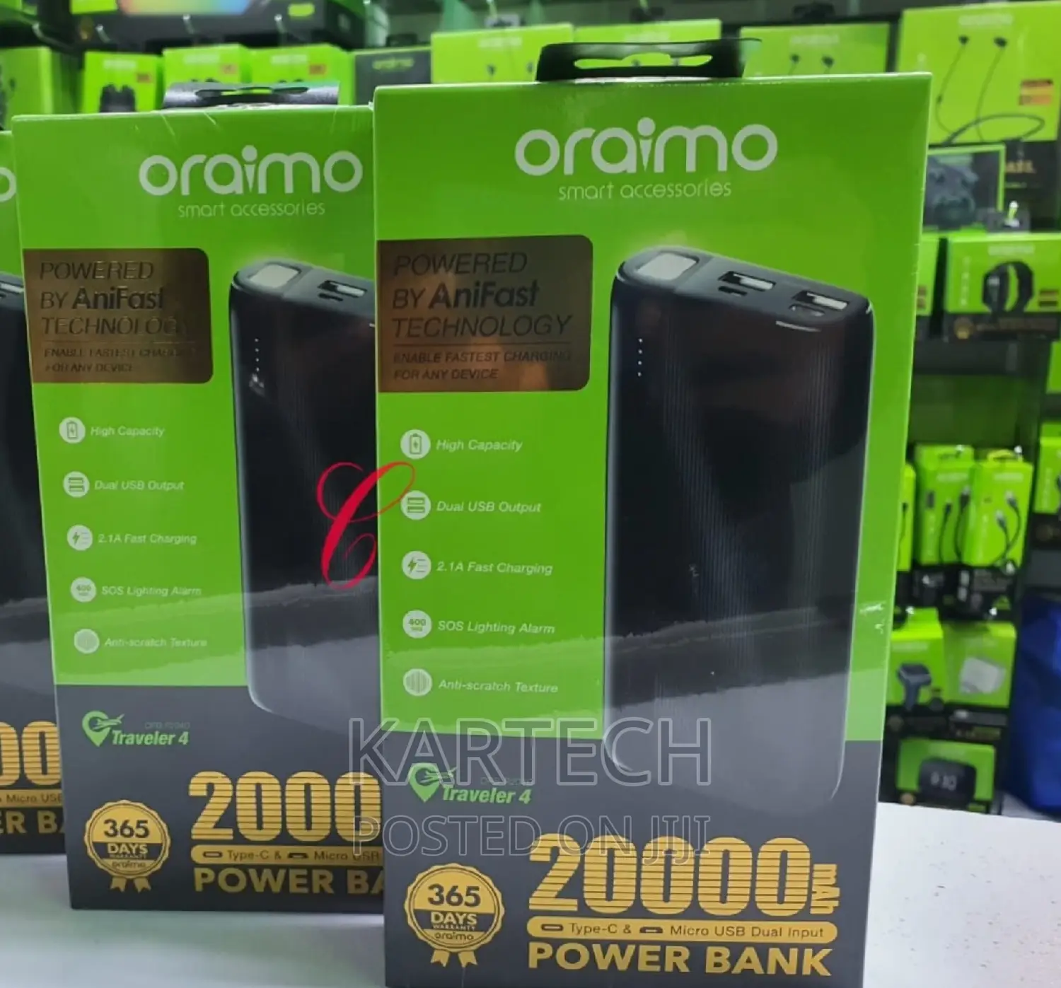 Oraimo 20,000mah Traveler 4 P204D Power Bank