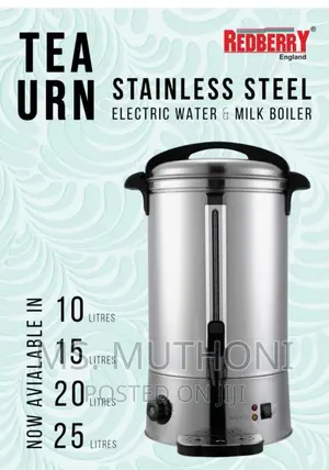 Redberry Electric Tea Urn Available in 10L ,15L ,20L ,25L