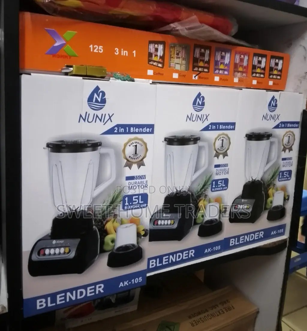 Ak 105 Electric Blender
1.5 Litres Jar 
350 Watts