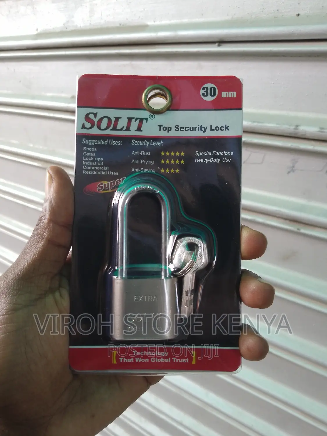 Small Solit 30mm Long Shackle Padlock