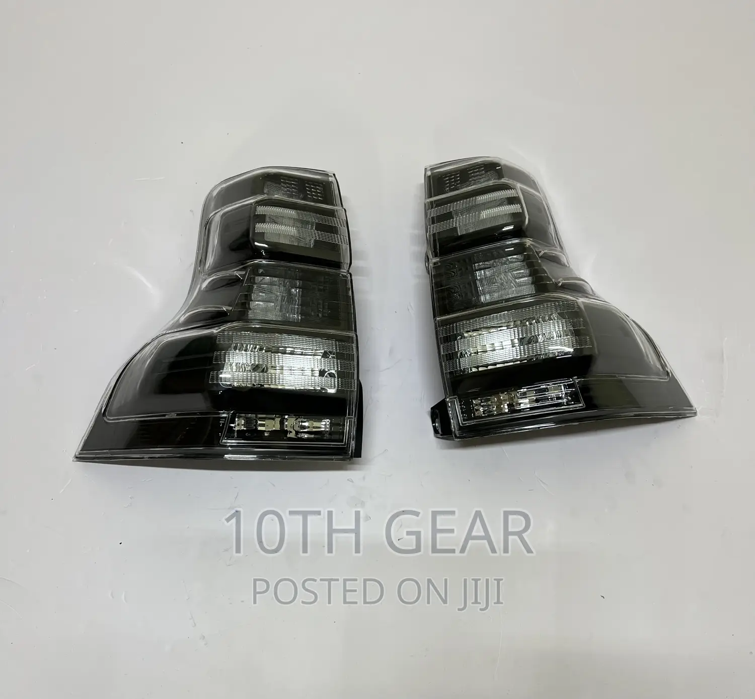 Prado 150 2014 Tail Lamp Aftermarket Smoked Black Set