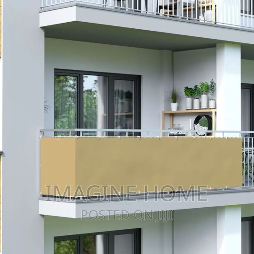 Beige Balcony Privacy Shield