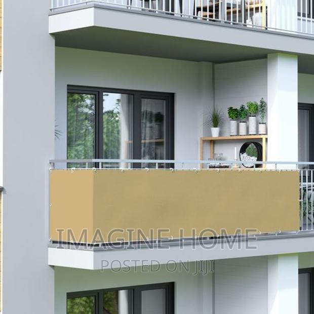 Beige Balcony Privacy Shield