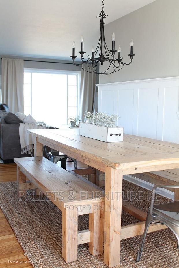 Serenity Dining Set With Benches - main view