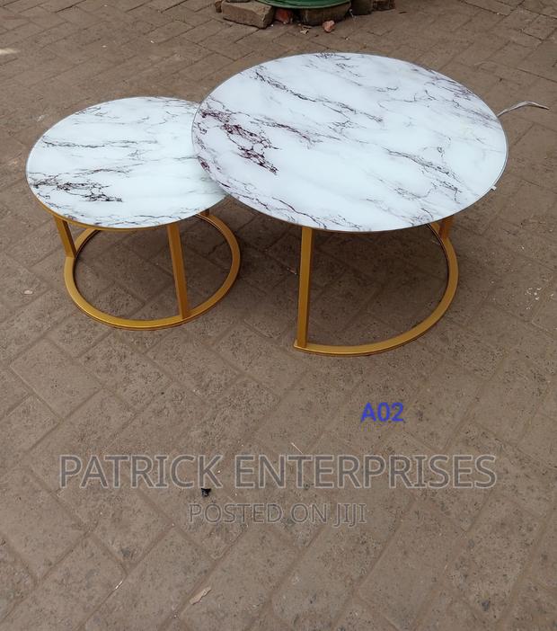 Imported Morden Nesting Coffee Tables Top Glass - main view