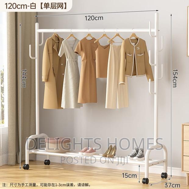 Wheels Clothes Organizer Rack* - thumbnail 2