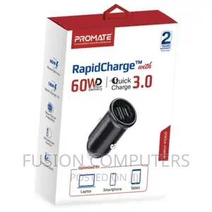 Promate Bullet-pd60 Rapidchargetm Mini Car Charger With 60W