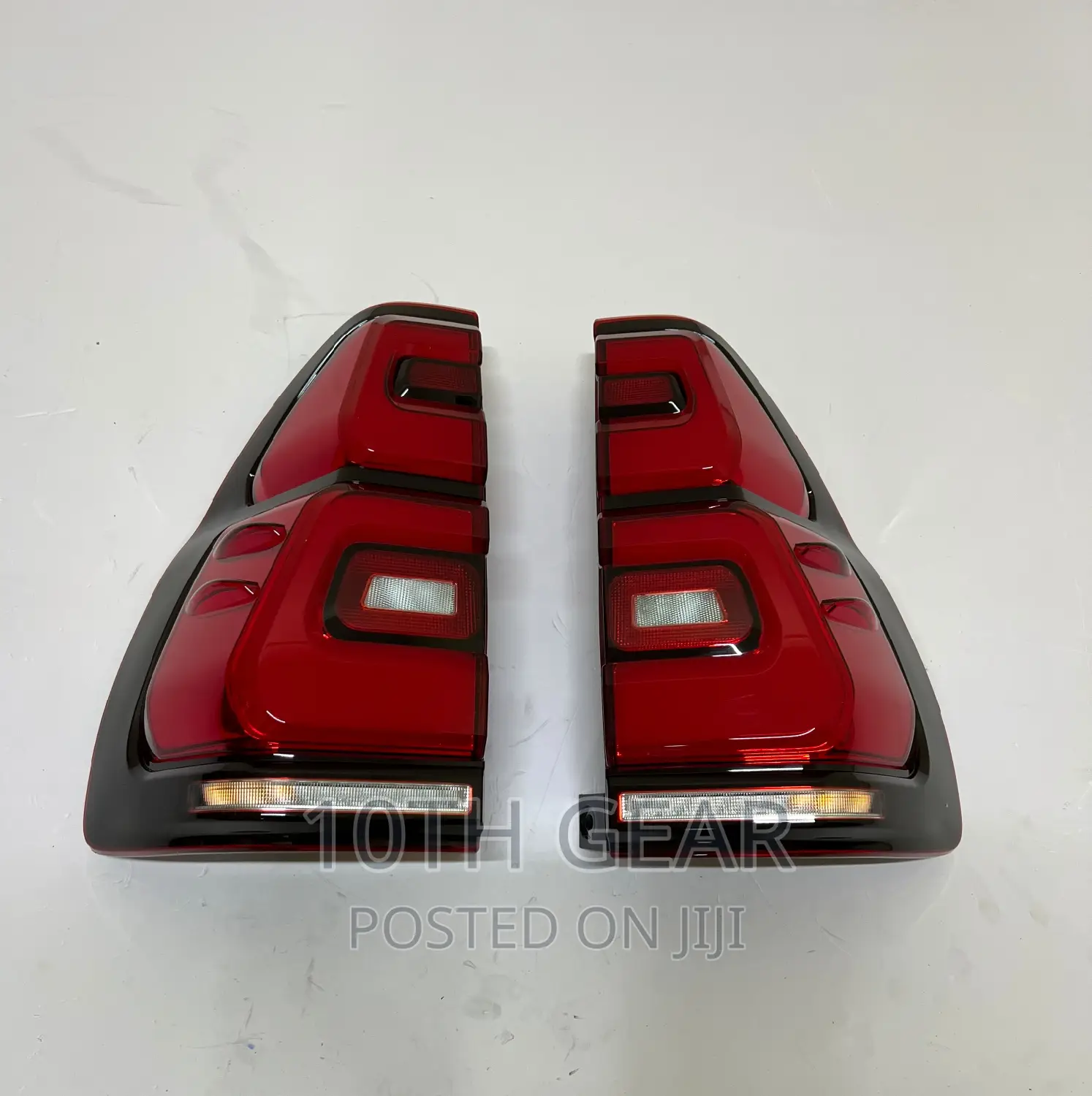 Prado 120 Tail Lamps With Led Aftermarket Red