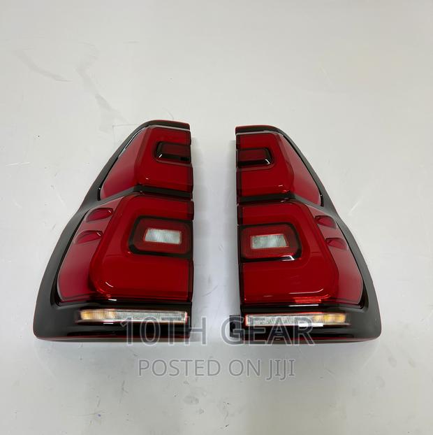 Prado 120 Tail Lamps With Led Aftermarket Red