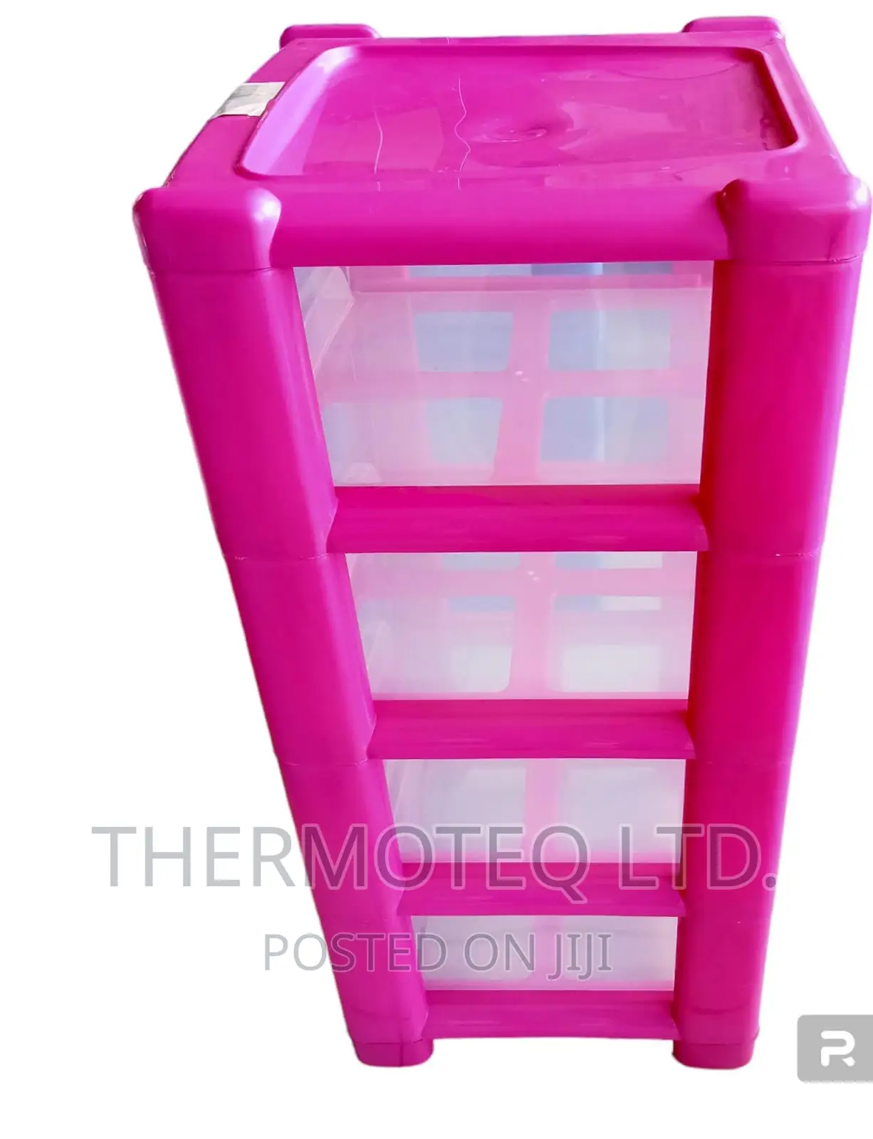 Plastic Kitchen Storage Rack With Drawers (4 Tier)