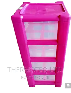 Plastic Kitchen Storage Rack With Drawers (4 Tier)