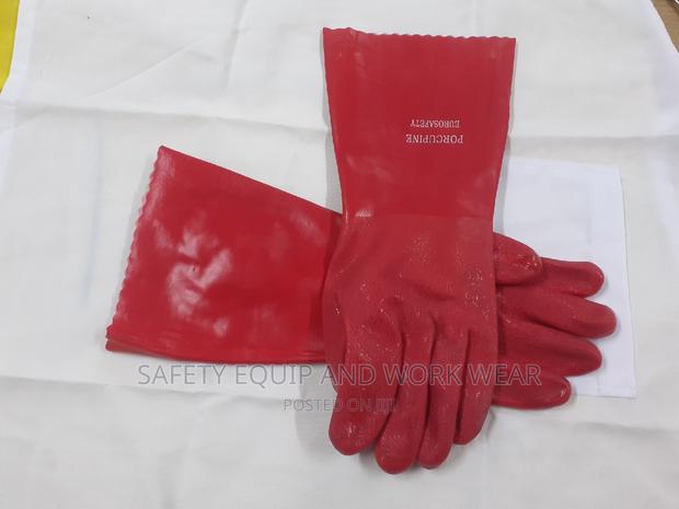 Pvc Double Dip Gloves- For Grease Protection