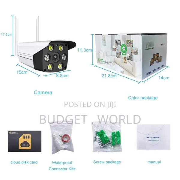1080p Full HD Wifi Smart Security Camera | Motion Detection