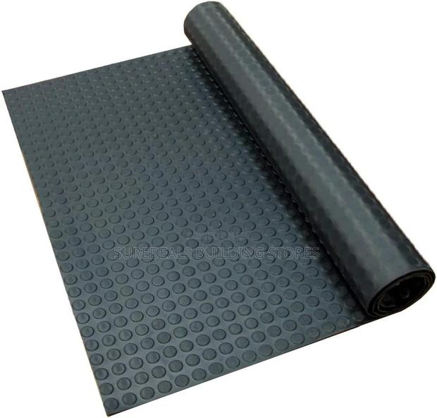 Coin-Pattern Rubber Flooring 1.2mtr by 10mtrs - main view