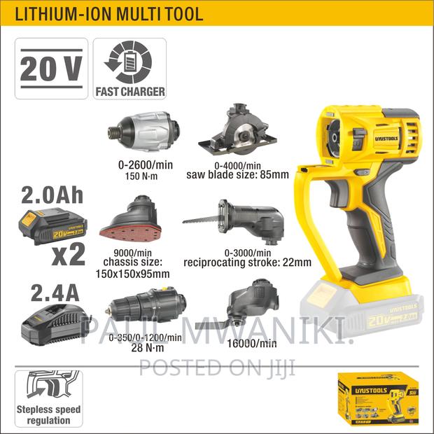 CDM-Ikt202 6 in 1 Cordless Multi Tool - 20V - thumbnail 3
