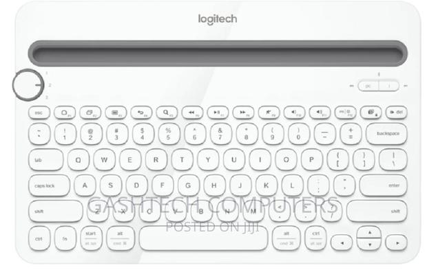 WHITE Logitech Wireless Bluetooth Multi-Device Keybord